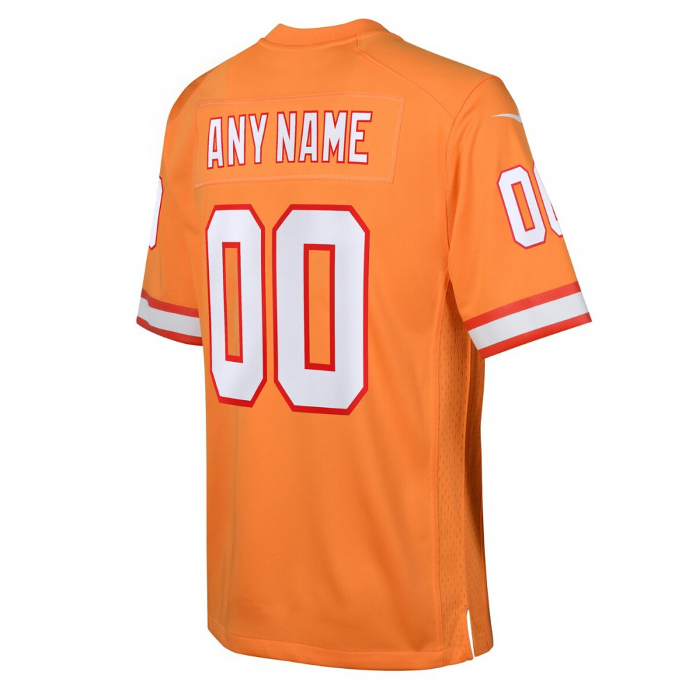 Tampa Bay Buccaneers Nike Youth Custom Throwback Game Jersey - Orange-GridironStore